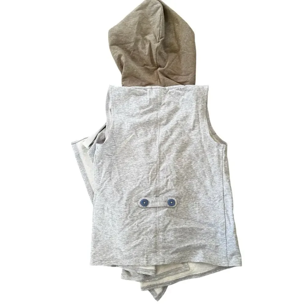 Matilda Jane 435 Hooded Vest Cardigan Once Upon A Time/Fork In The Road 10 NWT
